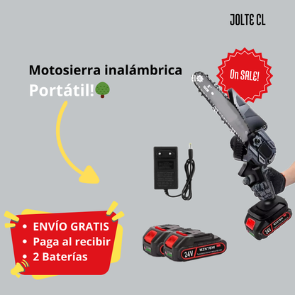 Motosierra Inalámbrica Portatil +2 Baterias +ENVÍO GRATIS