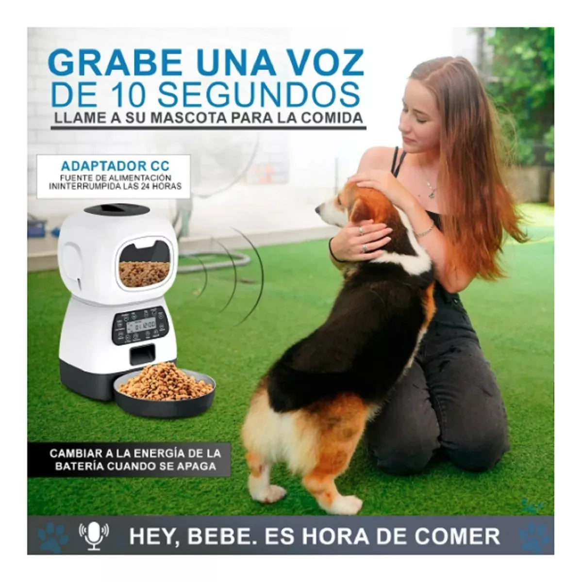 Dispensador Automático de Comida para Mascotas